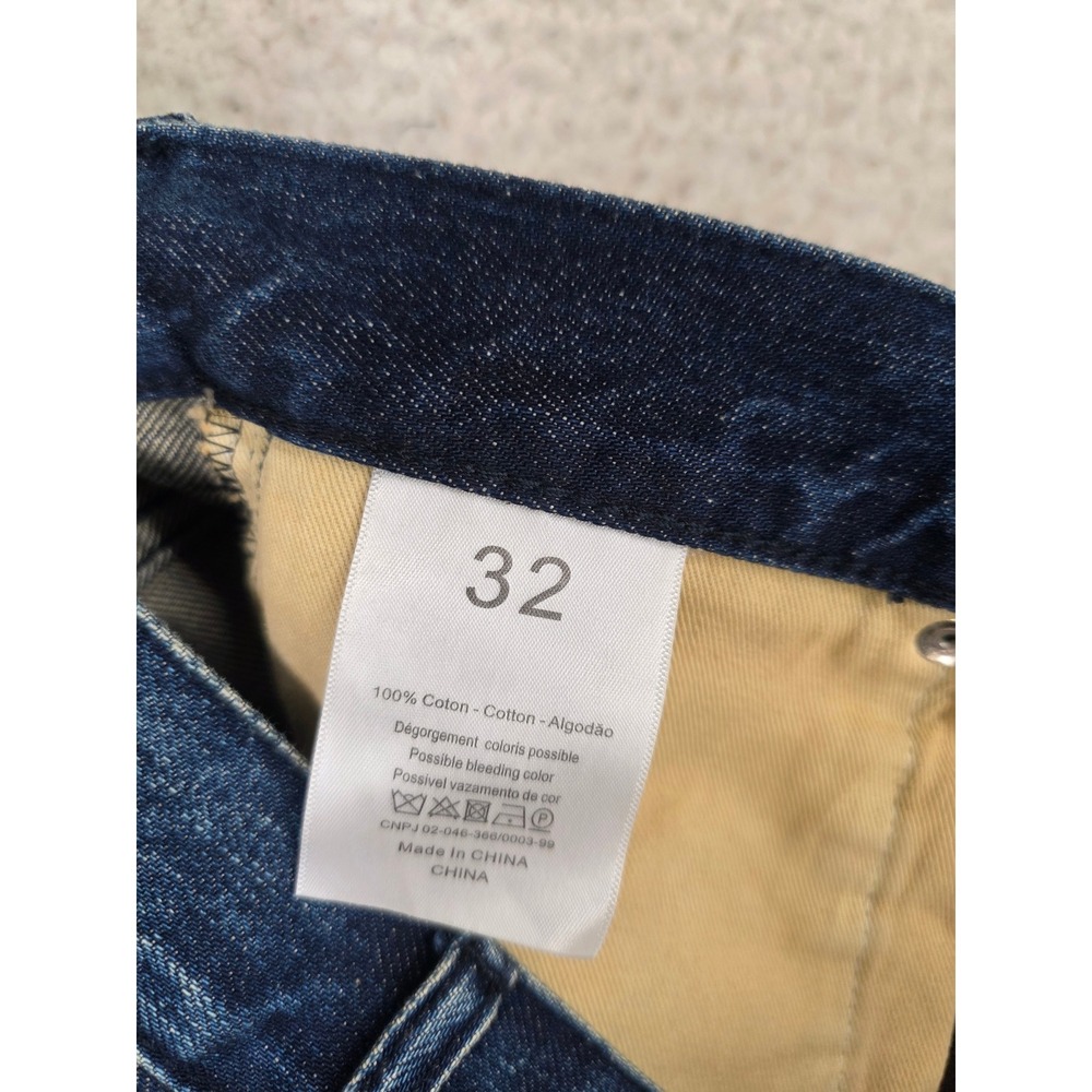 Christian Dior JAdior Logo Selvedge Denim Boyfriend Blue Jeans Womens 32 (27x29) - Picture 6 of 16